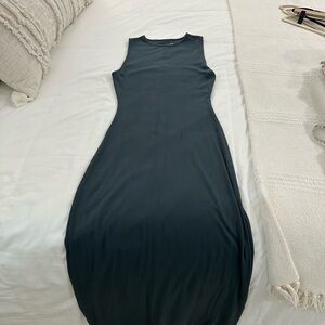 Quince tencel rib knit sleeveless maxi